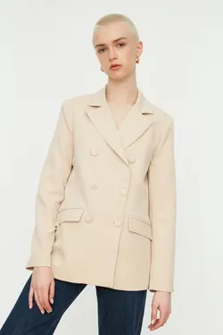 کت دکمه دار سنگی برند TRENDYOLMİLLA کد 1648174329