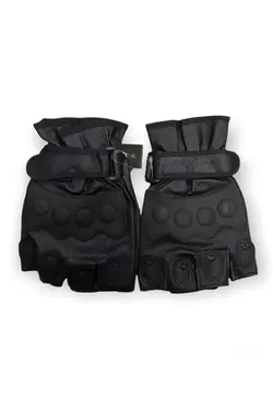 دستکش انگشت نصفه چرم مردانه برند İşnar کد 1648407028