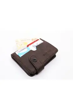 کیف پول ایستاده به صورت شفاف داخل مدل &amp; جا کارتی چرم برند MKM MAN کد 1648404141