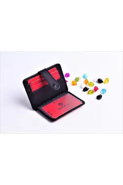 جا کلیدی دکمه‎دار 100100% اصل کارتی چرم برند ÖZ-KA LEATHER کد 1648402940