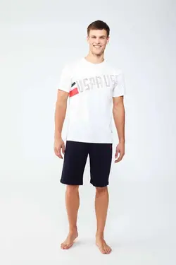 ست شلوارک تیشرت یقه گرد برند US Polo Assn کد 1648392670
