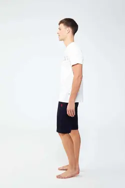 ست شلوارک تیشرت یقه گرد برند US Polo Assn کد 1648392670