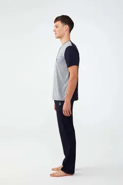 لباس راحتی دکمه‎دار پنبه مردانه برند US Polo Assn کد 1648392613