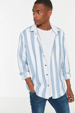 پیراهن متناسب آستین بلند مردانه برند TRENDYOL MAN کد 1648383948