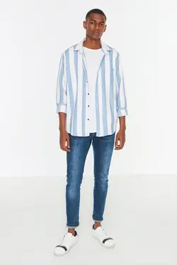 پیراهن متناسب آستین بلند مردانه برند TRENDYOL MAN کد 1648383948