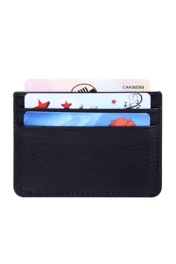 جا کارتی مشکی چرم اصل برند OSHHO کد 1648501275