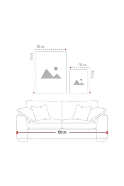تابلو شیشه ای طرح‎دار خوشنویسی برند Decovetro کد 1648499828