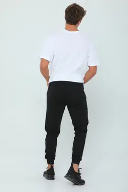 شلوار راحتی اسلیم فیت چاپی جیبدار پاچه زیپدار مردانه مشکی برند Julude کد 1648456280