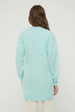 بافتنی یقه هفت نعنایی رنگ برند TRENDYOL MODEST کد 1648452969