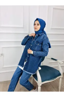ژاکت ساده آبی برند NİZO MODA کد 1648452913