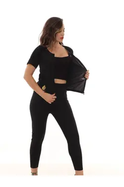 ست کرست 100اصل زیپدار برند Sauna Suit کد 1648432459