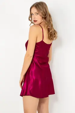 لباس شب کوچک ساتن بند‎دار برند Miorre کد 1648757648