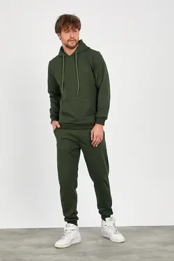 ست لباس راحتی کلاهدار یشمی برند DAMGA JEANS کد 1648687687