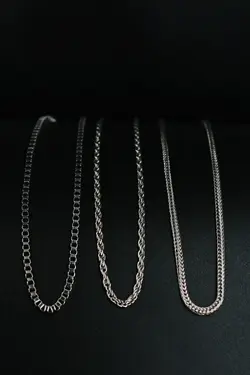 گردنبند ست زنجیردار بافتنی مربع برند Dukkanka کد 1648827012