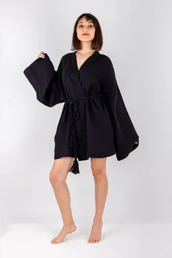 کیمونو بافتنی کمر طرحدار muslin برند DALİSA کد 1648779551