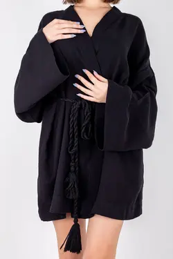 کیمونو بافتنی کمر طرحدار muslin برند DALİSA کد 1648779551
