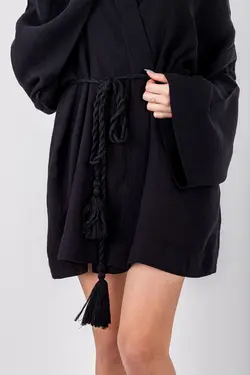 کیمونو بافتنی کمر طرحدار muslin برند DALİSA کد 1648779551