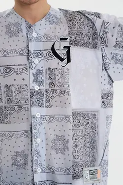 لباس فرم طرح‎دار سفید دستمال سر برند Ghetto off limits کد 1648755924
