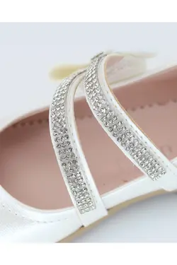 صدف دار کفش عروسکی بندی نگین سفید دخترانه برند Fidati کد 1648705568