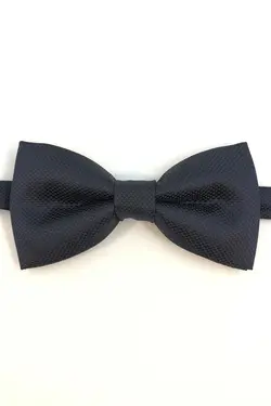 ست پاپیون یقه سوزن دار دستمال طرح‎دار سرمه ای تیره برند Quesste Accessory کد 1648903999