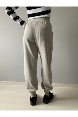 شلوار راحتی طرح‎دار جیبدار کشی زنانه برند GES Butik کد 1648900511