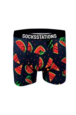 جعبه لباس زیر طرح‎دار رنگی سفید مردانه برند Socks Stations کد 1648885149