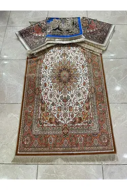 قابل شستشو لژدار سجاده پارجه ای لیز نمیخورد طرح‎دار برند Anadolu El Nakışları کد 1648881324