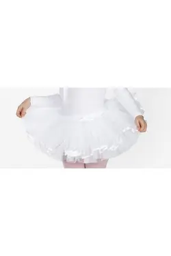 دامن توری روبان دار سفید برند Carmen Bale کد 1648988467