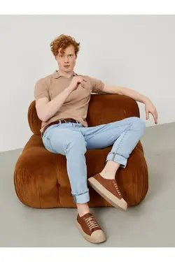 پلیور بافتنی متناسب ساده آستین کوتاه یقه سه دکمه 100پنبه برند Xint کد 1648976415