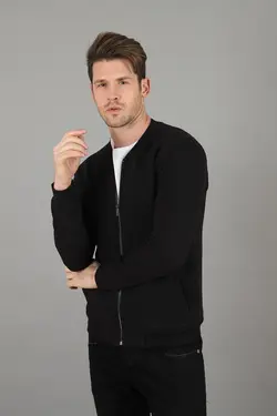 بافتنی مشکی مردانه برند Figo کد 1648977187