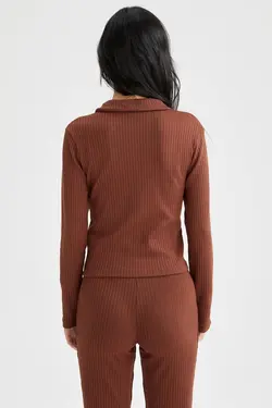 بافتنی دکمه‎دار یقه سه دکمه برند Defacto کد 1648972332