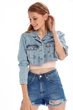 کت جین آبی برند SUPER FASHION CLUB کد 1648972149