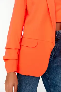 کت ساده نارنجی برند TRENDYOLMİLLA کد 1648971728