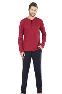 لباس راحتی پانیه آستین بلند راه‎راه مردانه برند Pierre Cardin کد 1648952348