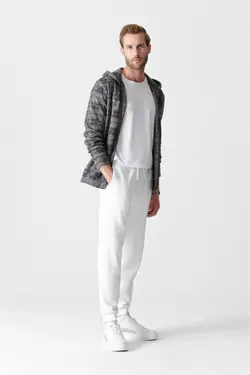 شلوار راحتی سفید مردانه برند Avva کد 1649062869