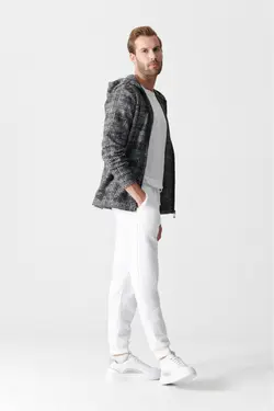 شلوار راحتی سفید مردانه برند Avva کد 1649062869