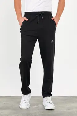 شلوار راحتی قالب جیب دار راحت ساده دور کمر پانیه فشرده عقب کشی پاچه زیپدار قسمتی با مردانه برند Mubifu کد 1649062566