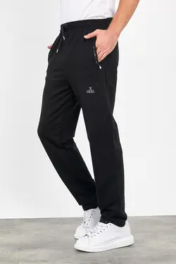 شلوار راحتی قالب جیب دار راحت ساده دور کمر پانیه فشرده عقب کشی پاچه زیپدار قسمتی با مردانه برند Mubifu کد 1649062566