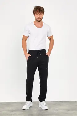 شلوار راحتی قالب جیب دار راحت ساده دور کمر پانیه فشرده عقب کشی پاچه زیپدار قسمتی با مردانه برند Mubifu کد 1649062566