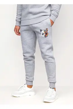 شلوار راحتی پانیه پاندا طوسی مردانه برند Jooy Company کد 1649061979