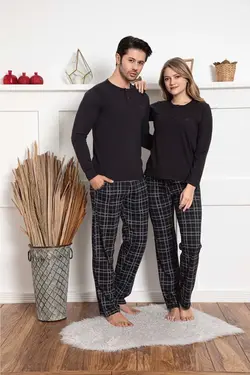 لباس راحتی 2عدد بزرگ آستین بلند دوتایی برند KMKkombin کد 1649044819