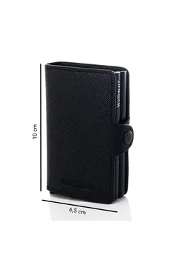 کیف پول ست اتوماتیک هوشمند رنگ جا کارتی چرم اصل برند DEKOHOP کد 1649031322