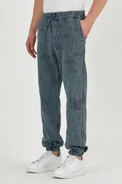 شلوار راحتی نوشته چاپی کشی پاچه برند Shootpower کد 1649187931