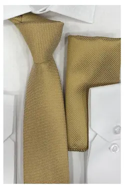 کراوات با دستمال طلایی برند Baritello REL کد 1649183587