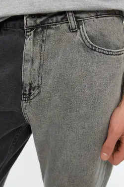 شلوار جین جاگر Relax رنگی دو رنگ خاکستری آنتراسیت مردانه برند TRENDYOL MAN کد 1649173733