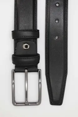 کمربند چرم پیراهن دوخت 100100% اصل مشکی کلاسیک مردانه برند GAYIŞ کد 1649159166