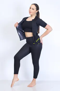 ست حرارتی چربی سوز زیپدار برند P&amp;W Polo Women کد 1649281342