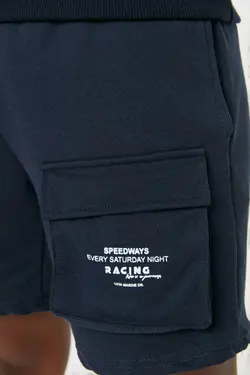 ست لباس راحتی جیب دار متناسب چاپی سرمه ای مردانه برند TRENDYOL MAN کد 1648860427