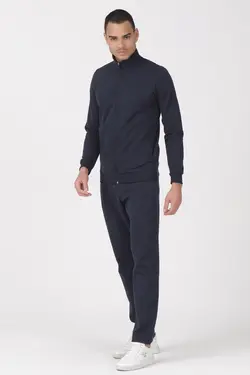 ست لباس راحتی کامل یقه ایستاده زیپدار مردانه برند KREPP کد 1648860310