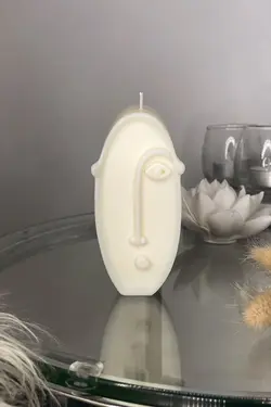 شمع معطر صورت بلند طراحی پودر سفید انسان برند Angel Mum کد 1649324949